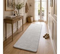 VOUNOT ® Living Room Rug Ultra Soft Shaggy Area Rug Machine Washable, Modern Non-Slip Carpets, For Living Room, Bedroom, Patio 60x180cm Grey