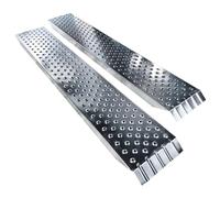 VOUNOT® Loading Ramps, 2 Steel Ramps Heavy Duty for Van, Lawnmower, ATV, Quad Motorcycle, 400 kg Max Loading, 160 x 23 x 5 cm