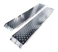 VOUNOT® Loading Ramps, Set of 2 Heavy Duty Steel Ramps, for Van, Lawnmower, ATV, Quad Motorcycle, Capacity 400 kg, 160 x 23 x 5 cm