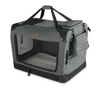 VOUNOT Pet Carrier Bag Portable Foldable Dog Cat Travel Carrier Bag, L Grey