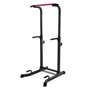 VOUNOT® Power Tower, Dip Station Pull Up Bar for Home Gym Strength Training, Workout Equipment, Black, 1 person, 6544236249111