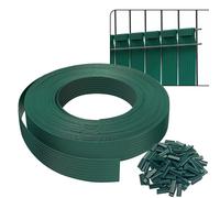 VOUNOT PVC Privacy Strips Garden Privacy Fence Screen 75mx4.7cm 150 Clips Green