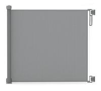 VOUNOT Retractable Stair Gate for Baby, Mesh Dog Gat, Extend Up to 180cm Wide, One-Hand Operation Safety Fabric Door Gate for Indoor, Outdoor, Doorways, Bottom of Stairs and Hallways, Grey