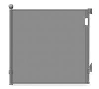 VOUNOT® Extra-Wide Retractable Stair Gate for Baby & Pets, Extends up to 180cm Wide, 96cm Tall, Silent One-Handed Operation, Mesh Safety Dog Gate for Doorways, Stairs & Hallways, Indoor/Outdoor, Grey