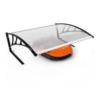 VOUNOT Robotic Lawnmower Garage 105x80x46 cm, Outdoor Shelter, Transparent