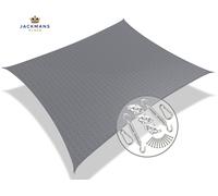 VOUNOT® Sun Shade Sail Rectangle with Fixing Kit, 95% UV Block 3x2.5m, Grey