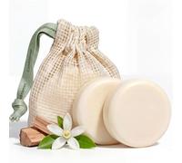 Vove Conditioner Bar Set (2 Bars + Storage Bag) - Deep Conditioning Solid Conditioner with Ceramides, Rice Protein & Vitamin E - Golden Neroli Scent - Sulphate Free, Plastic Free, Colour Safe