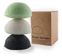 Vove | Premium Konjac Facial sponges | 3 pack | Organic | Biodegradable | Eco-friendly | Exfoliating | Plastic-free |