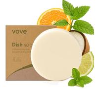 Vove Washing Up Soap Bar, Coastal Citrus Mint with Mandarin, Spearmint, Cypress & Bergamot Oils, Coconut Cleanser, Plant-Based Bar, Plastic-Free, FSC-Certified Packaging, 1 Bar