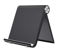 VOVIGGOL Mobile Phone Stand for Desk, Mobile Phone Holder Adjustable Desk Phone Stand, Foldable Phone Dock Cradle Smartphone Stand for iPhone iPad Tablet 4 to 7.9 Inch Smartphones (Black)