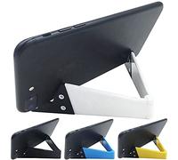 VOVIGGOL Portable Mobile Phone Stand for Desk 4 Pack, Foldable Pocket Travel Desk Phone Holder, Upgrade Universal V Smartphone Kickstand Mount Compatible with iPhone iPad Tablet Kindle Android