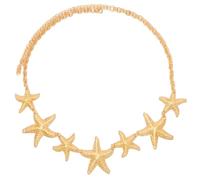 Vovii Seashell Starfish Waist Chain Belt for Women Mermaid Costume, Gold Starfish Body Chain Accessories for Mermaid Outfit Beach Dress