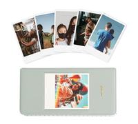 VOVMOEYA 64 Pocket Photo Album for Fujifilm Instax Wide 400/300/210, for Polaroid Cameras Slip In Photo Book Album 16-Page Holds 64 Pictures 3.5 x 4.5 Inch Camera Film Storage-Green
