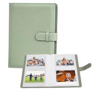 VOVMOEYA 80 Pocket Photo Album 3.5 x 4.5 Inch Camera Film Storage, For Polaroid Cameras, For Fujifilm Instax Wide 400/300/210 Slip In Photo Book Album 20-Page Holds 80 Pictures-Green