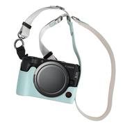 VOVMOEYA Camera Case for Canon EOS R50 V with Adjustable Shoulder Strap, R50V PU Leather Half Case, Stylish Protective Lightweight, Precise Fit, Tripod Compatible