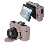 VOVMOEYA Camera Case For Canon Powershot G7 X Mark III With 2PCS Screen Protector, Full Protection Soft G7X III Silicone Case Detachable Lens Cover Protective Cover For Canon G7XIII G7X3-Grey