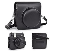 VOVMOEYA Camera Case for Fujifilm Mini 99 with Adjustable Shoulder Strap, PU Leather, Portable Protective Lightweight, Magic Tape