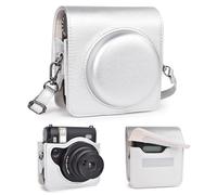 VOVMOEYA Camera Case for Fujifilm Mini 99 with Adjustable Shoulder Strap, PU Leather, Portable Protective Lightweight, Magic Tape