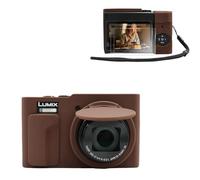 VOVMOEYA Camera Case for Panasonic Lumix TZ99 with 2 Pieces of 0.25mm Ultra Thin Screen Protectors and Hand Strap, Silicone, Soft Protective Lightweight