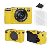VOVMOEYA Camera Case for Sony Alpha 7C II with 2 LCD Screen Protectors and 1 Hot Shoe Cover, A7CM2 Silicone Case, Soft Protective Lightweight