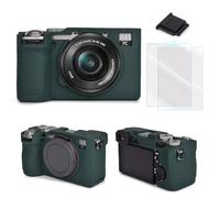 VOVMOEYA Camera Case for Sony Alpha 7C II with 2 LCD Screen Protectors and 1 Hot Shoe Cover, A7CM2 Silicone Case, Soft Protective Lightweight