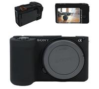 VOVMOEYA Camera Case for Sony ZV-E10 II with 2 Screen Protectors and 1 Hot Shoe Cover, Alpha ZVE10II Silicone Case, Soft Protective Lightweight