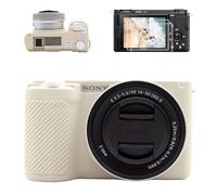 VOVMOEYA Camera Case for Sony ZV-E10II with 2 Screen Protectors and 1 Hot Shoe Cover, Alpha ZVE10 II Silicone Case, Soft Protective Lightweight