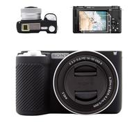 VOVMOEYA Camera Case for Sony ZV-E10II with 2 Screen Protectors and 1 Hot Shoe Cover, Alpha ZVE10 II Silicone Case, Soft Protective Lightweight
