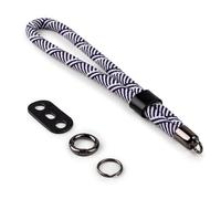 VOVMOEYA Camera Wrist Strap Rope,Camera Hand Strap Compatible with Fujifilm XT5 XH2S Nikon Z30 Z50 Canon EOS R6 R10 R50 Sony A6700 A6400 A6000 A7C II A7IV DSLR Camera - Striped Black