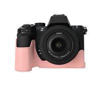 VOVMOEYA Protective Camera Case for Nikon Z50 II Mirrorless Camera,For Nikon Z50II Half Case with Soft Microfiber Inner For Nikon Z50 II Camera Cover Function Well 1/4"-20 Hole Retro PU-PK