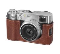 VOVMOEYA X100VI Camera Case,PU Leather Camera Half Case Compatible with Fujifilm X100VI Digital Camera