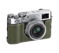 VOVMOEYA X100VI Case,PU Leather Camera Half Case Compatible with Fujifilm X100VI Digital Camera - Green