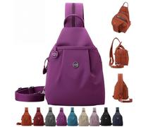 Vovtva Bag, Waterproof Oxford Large Capacity Convertible Shoulder Bag, Multi-Compartment Large Capacity Lite Chic Travel Bags (Purple)
