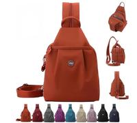 Vovtva Bag, Waterproof Oxford Large Capacity Convertible Shoulder Bag, Multi-Compartment Large Capacity Lite Chic Travel Bags (Orange)