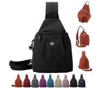 Vovtva Bag, Waterproof Oxford Large Capacity Convertible Shoulder Bag, Multi-Compartment Large Capacity Lite Chic Travel Bags (Black)