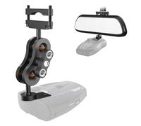 Vovucai Aluminum Radar Detector Mount，Radar Mount Mirror Mount Bracket，Car Truck Rearview Mirror Rod Mounting (for Cobra Radar Detector)
