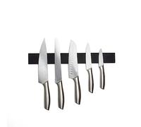 VOW® Kitchen Knife Bar Rack Strong Garage Tool Organiser Strip Mount Magnet Bar - Space Saver Holder for Hand Tools Scissors Cutlery & Utensils | Size 40cm OR 30cm (30 cm, Black)