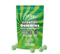 Vow Nutrition Creatine Gummies, 60 Gummys, Watermelon, Creatine Monohydrate 3000mg (Sour Apple)