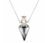 Vow Of Hearts Blood Vial Necklace Clear Heart Perfume Bottle Pendant Necklaces Make A Wish Necklaces Jewelry(#e)