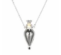 Vow Of Hearts Blood Vial Necklace Clear Heart Perfume Bottle Pendant Necklaces Make A Wish Necklaces Jewelry(#b)
