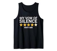 Vow of Silence Funny Sarcastic 4.5 Star Design Tank Top
