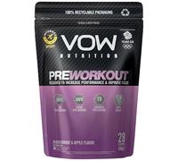 Vow Pre Workout Advanced Complex with Creatine, Beta Alanine, Caffeine, Improve Energy & Focus (Blackcurrant & Apple)