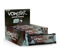 VOW Protein Bar, High Protein, Low Sugar, 100% Vegan Protein Snack Bar, 48g x 12 (12 x 48g Multipack, Cookies & Cream)