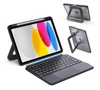 VOWUBO Detachable Magnetic Keyboard Case for iPad (A16) 11th Generation 11 Inch (2025), iPad 10th Gen 10.9 Inch (2022) with Multi-Touch Trackpad- [Built-in Pencil Holder],Multi-Angle Kickstand, Black