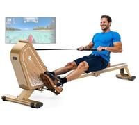 VOWVIT OR3 Rowing Machine for Home, Magnetic Rowing Machine with Bluetooth Monitor, 16 Resistance Levels, Compact Rowing Machine with 160 kg Weight Capacity, Vertical Storage