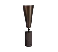 Vox Table Lamp Brown Marble & Matt Bronze Large
