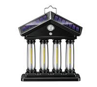 VOXATVO Solar Lights Outdoor Garden,3000K Warm LED, IP44,Wall Lamp | 3000K Warm White Energy Class B Waterproof IP44 Solar Wall Lamp, Fence Solar Lights with hook for Patio Yard Garage