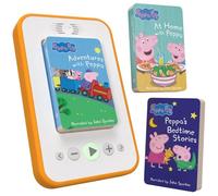 voxblock Kids Audio Book Player | No App or Wifi Needed | Portable & Screen-Free | Peppa Pig Starter Pack Includes 3 Peppa Pig Books