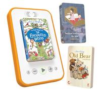 voxblock Kids Audio Book Player | Wifi-Free, Screen-Free & Portable | Bedtime Starter Pack - inc Old Bear and Friends + 2 More Kids Audio Books