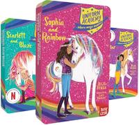 Voxblock Unicorn Academy Audiobook Bundle, 3 Stories: Sophia and Rainbow, Scarlett and Blaze, Ava and Star